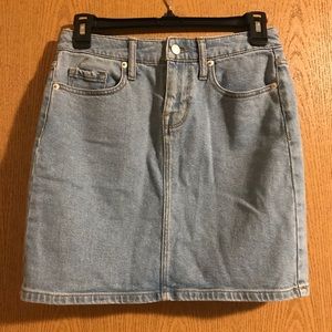 High Waist Denim Skirt